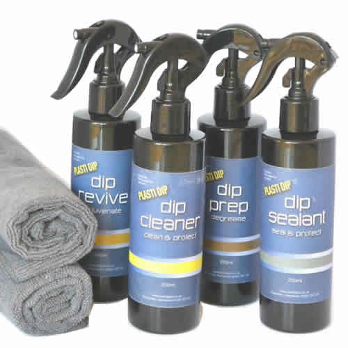 Plasti Dip - Dip Care - Complete Pack - 4 x 250ml Sprays & 2x Cloths