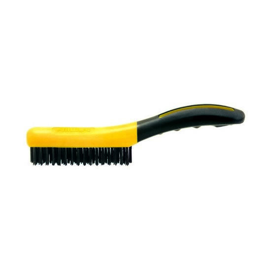 Plasti Dip - 4 x 16 Soft Grip Carbon Steel Wire Brush – Shoe Handle (SB416)