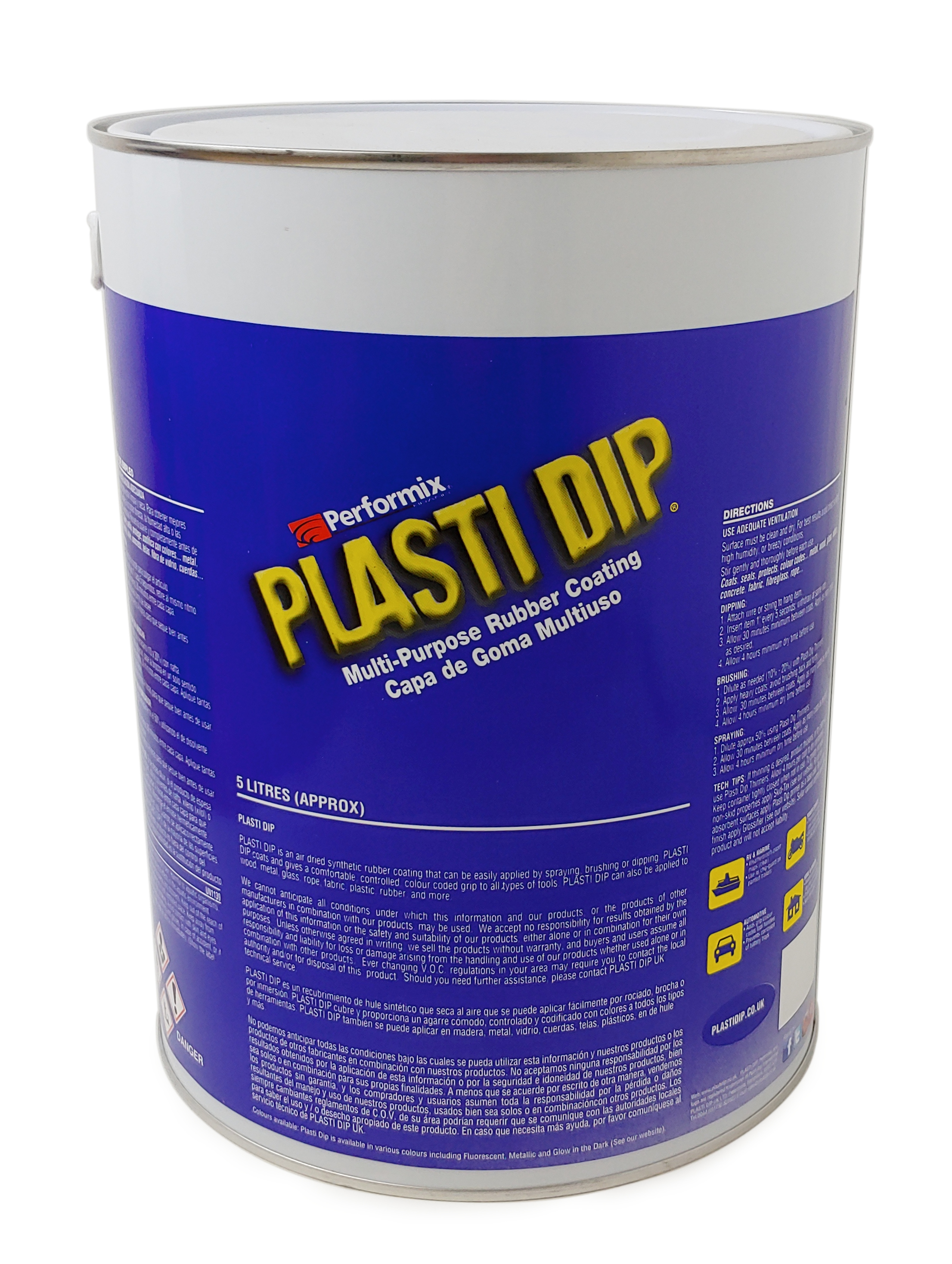Plasti Dip - Plasti Dip - Blaze  - 5 Litre Can - Fluorescent / Neon Colours