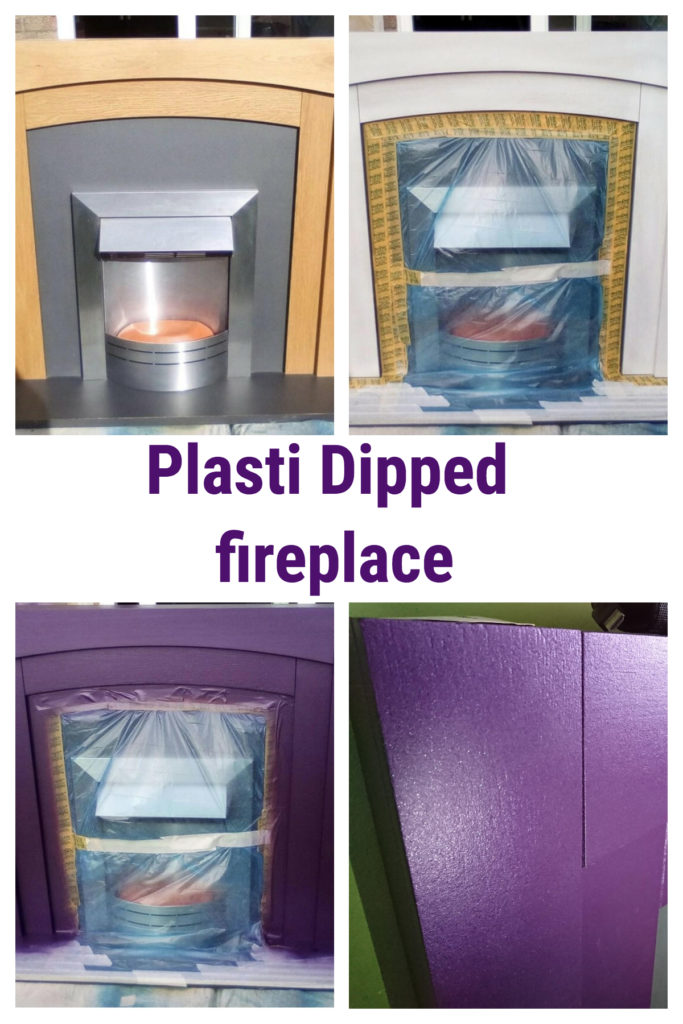 how to plasti dip a fireplace surround