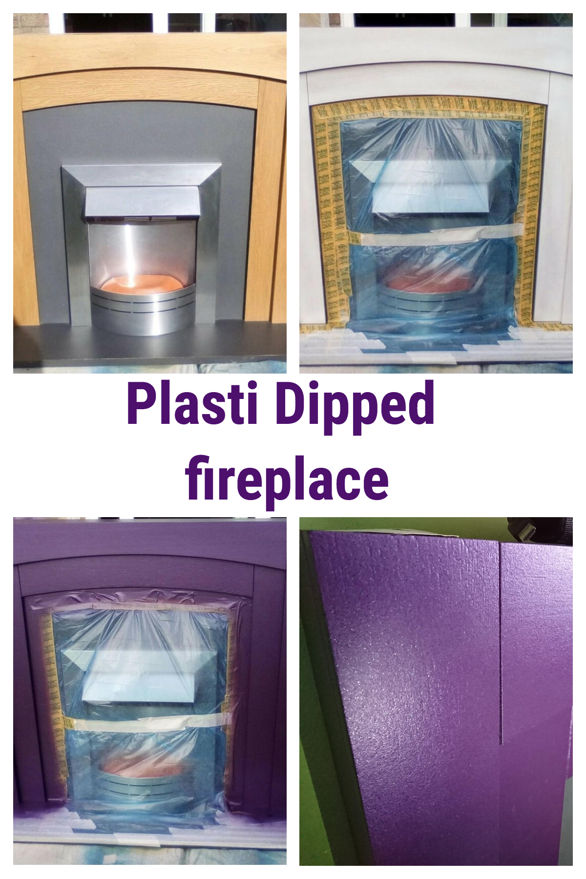 how to plasti dip a fireplace surround