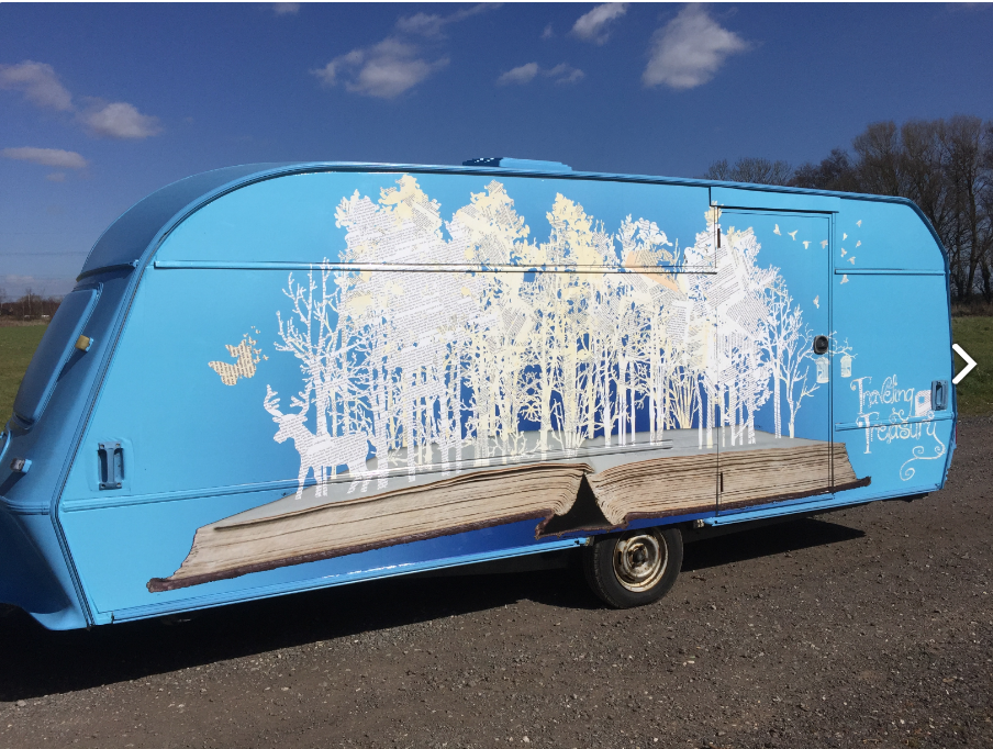 painted caravan